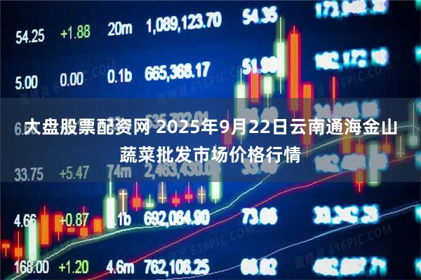 大盘股票配资网 2025年9月22日云南通海金山蔬菜批发市场价格行情