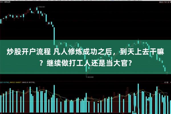 炒股开户流程 凡人修炼成功之后，到天上去干嘛？继续做打工人还是当大官？