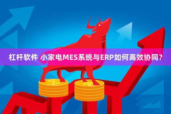 杠杆软件 小家电MES系统与ERP如何高效协同？