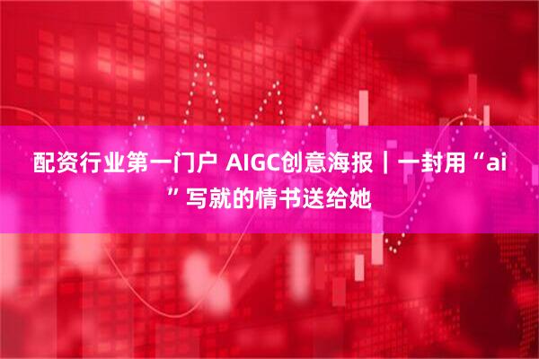 配资行业第一门户 AIGC创意海报｜一封用“ai”写就的情书送给她